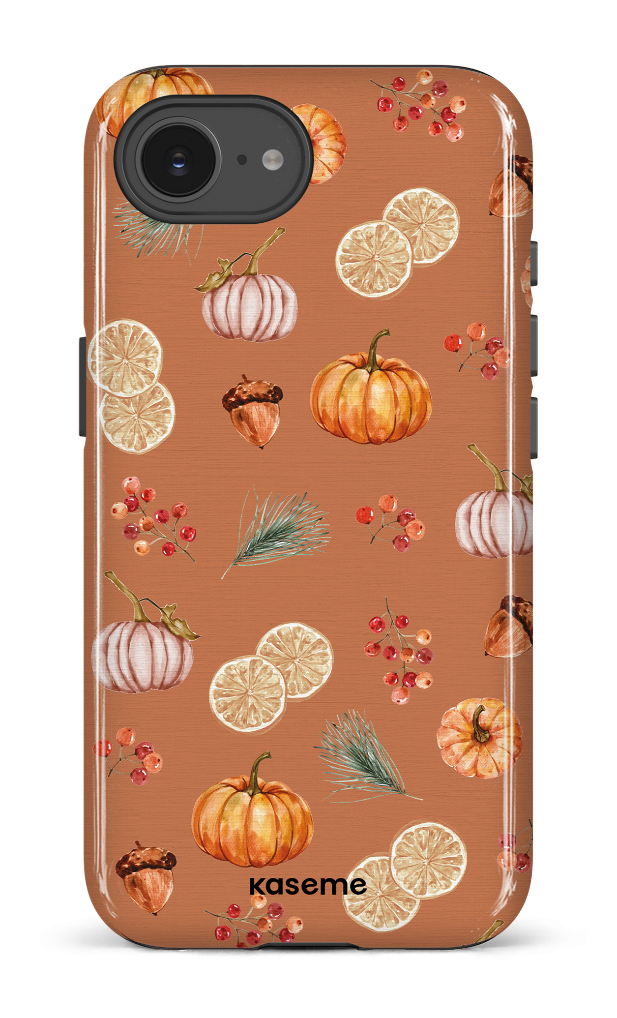 IPhone 16 E Impact Case Pumpkin Garden Orange -