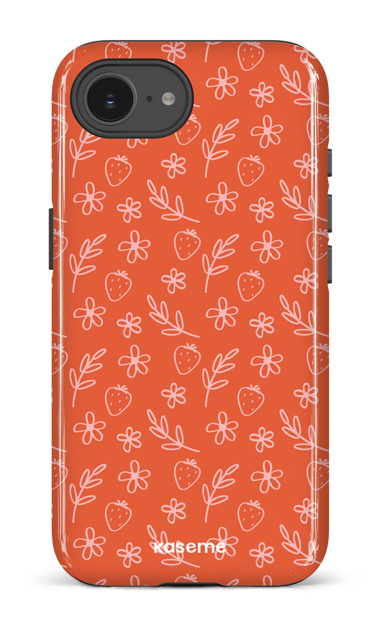 IPhone 16 E Impact Case Strawberry Summer -