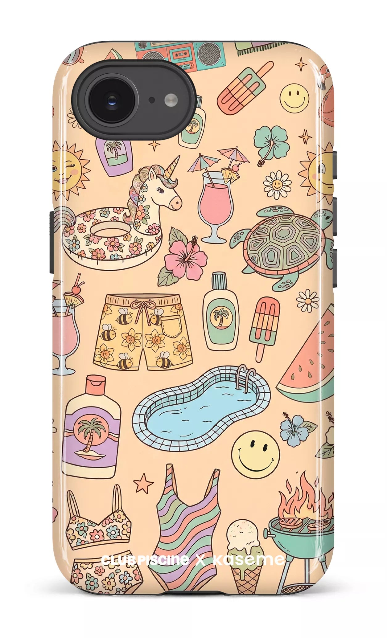 IPhone 16 E Impact Case Summer Icon by Club Piscine -