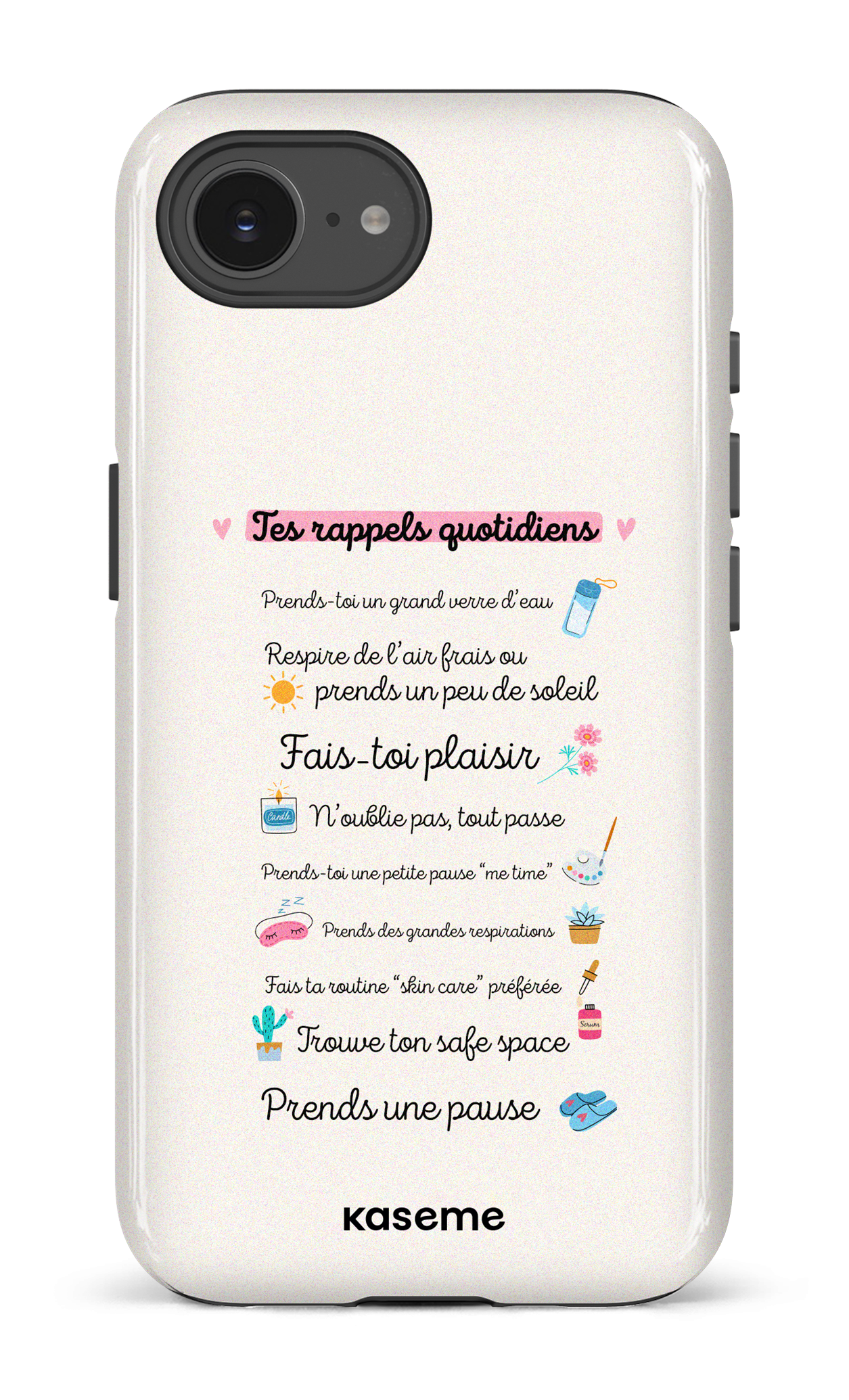 IPhone 16 E Impact Case Tes rappels quotidiens -