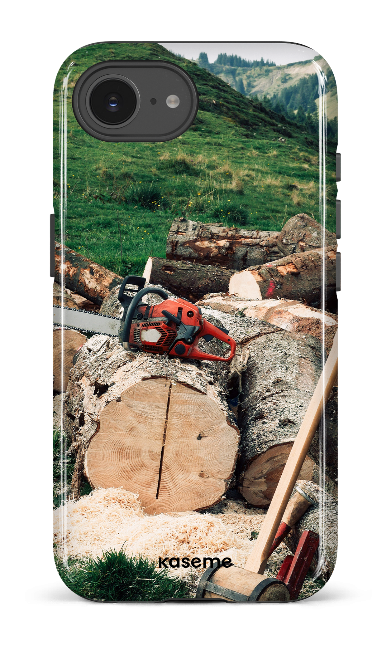IPhone 16 E Impact Case Timber Cut -