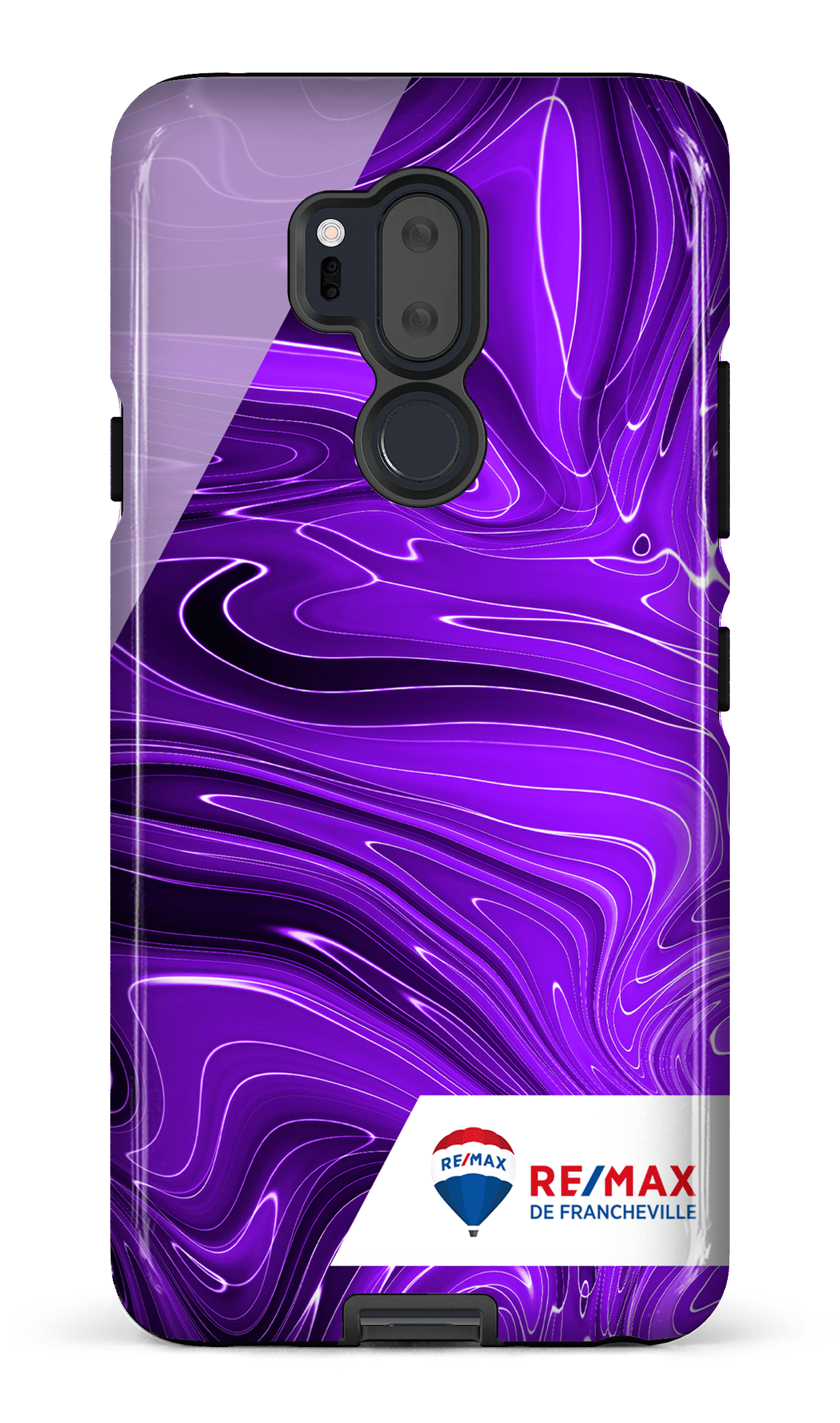 LG G7 Tough Peinture marbrée sombre violette de Francheville -