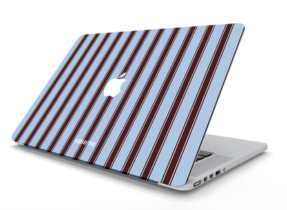La Linea Blue MacBook Skin by Marina Bastarache