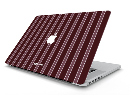 La Linea Burgundy MacBook Skin by Marina Bastarache