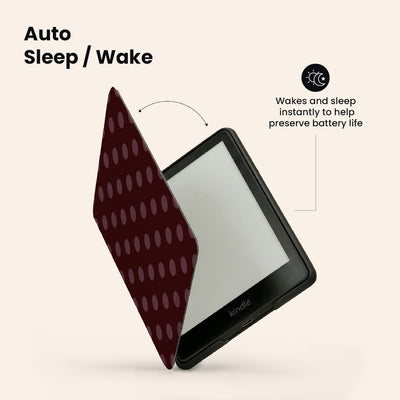 La Drey Burgundy E-Reader Case by Marina Bastarache Thumbnail en EReader 03