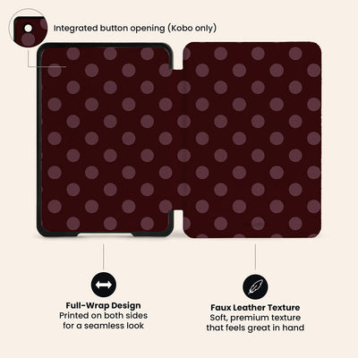 La Drey Burgundy E-Reader Case by Marina Bastarache Thumbnail en EReader 05