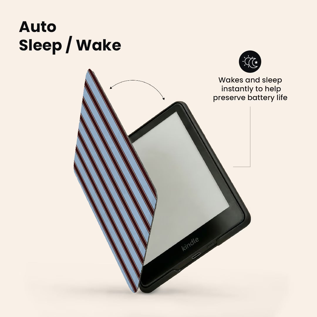 La Linea Blue E-Reader Case by Marina Bastarache Thumbnail en EReader 03
