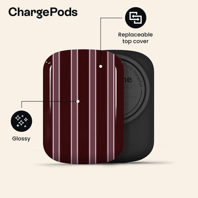 La Linea Burgundy ChargePod by Marina Bastarache Thumbnail en ChargePods 02