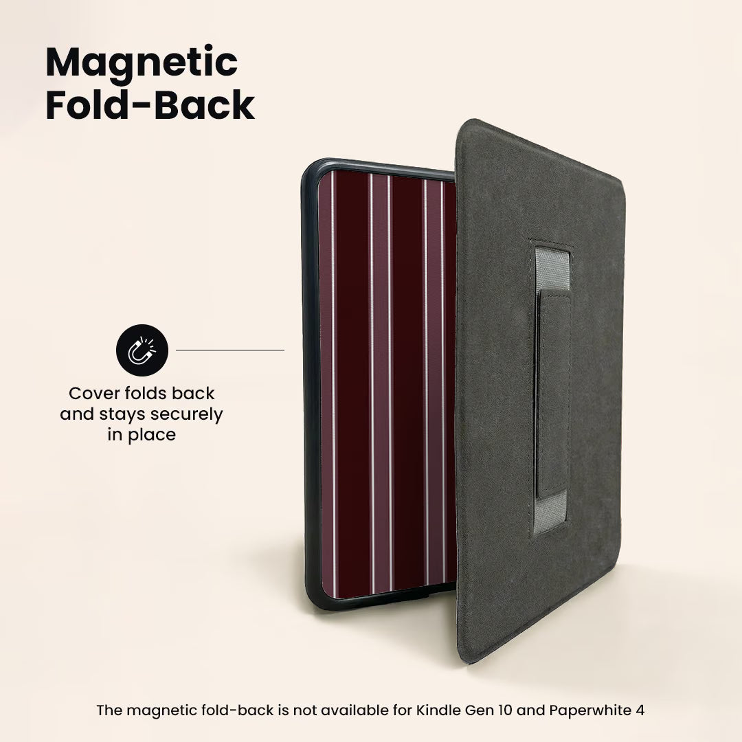 La Linea Burgundy E-Reader Case by Marina Bastarache Thumbnail en EReader 04