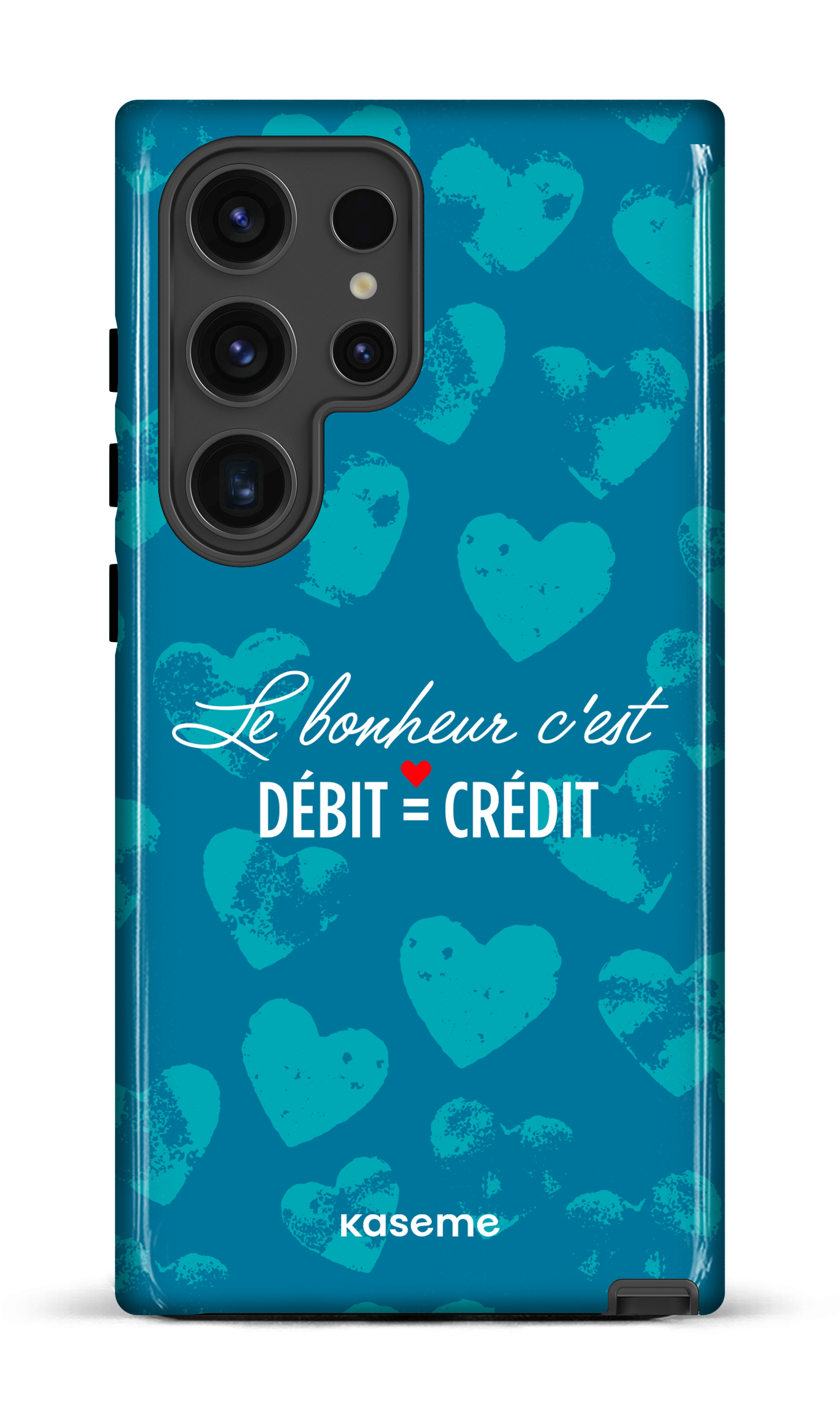 Le bonheur c'est débit = crédit - Galaxy S24 Ultra Tough (Gloss)