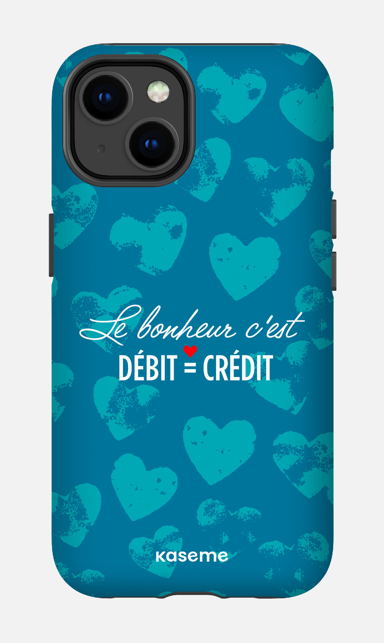Le bonheur c'est débit = crédit - iPhone 14 Tough Matte