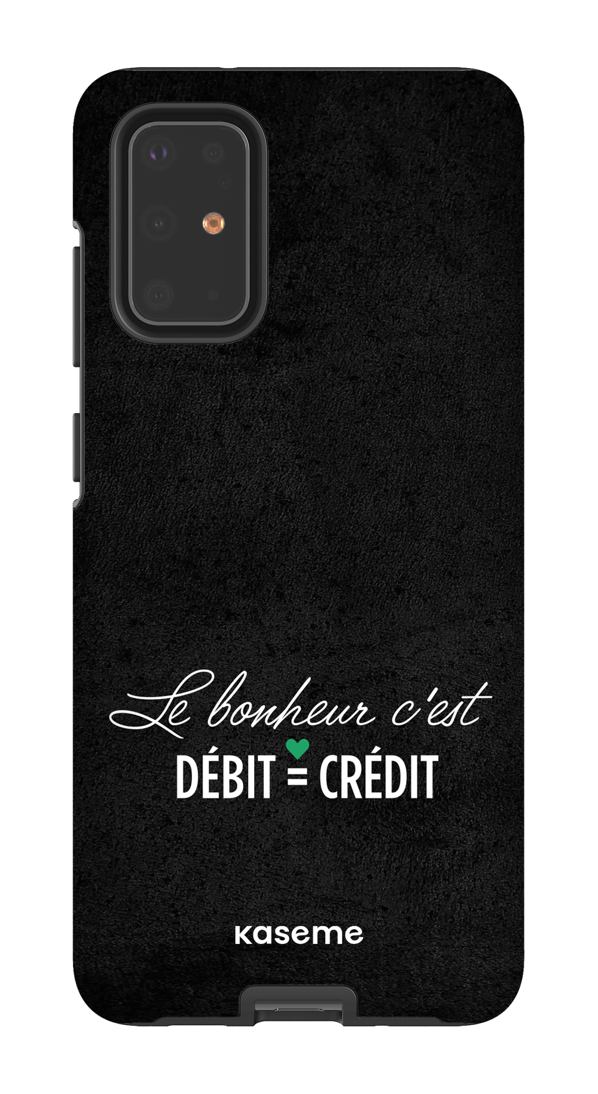 Le bonheur c'est débit = crédit (noir) - Galaxy S20 Plus Tough