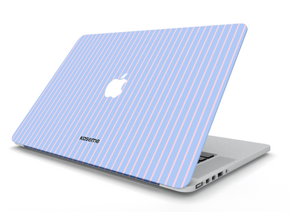 Dolce Striscia Blue MacBook Skin