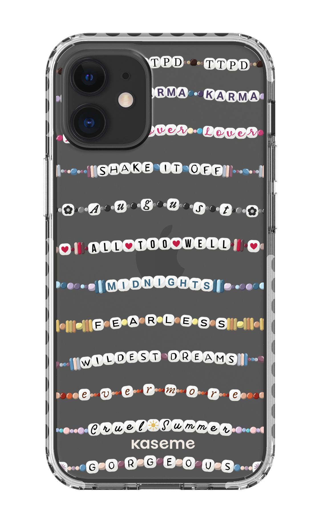 Love Story Clear Case - iPhone 12 Mini Clear Case - White