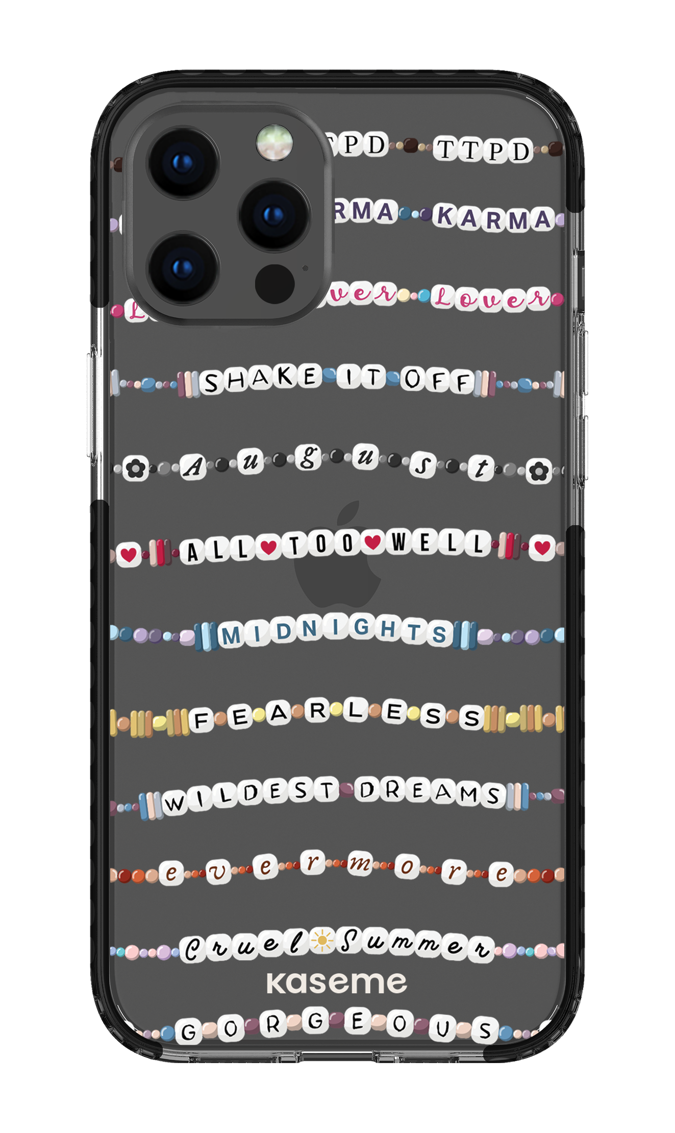 Love Story Clear Case - iPhone 12 Pro Max Clear Case - Black