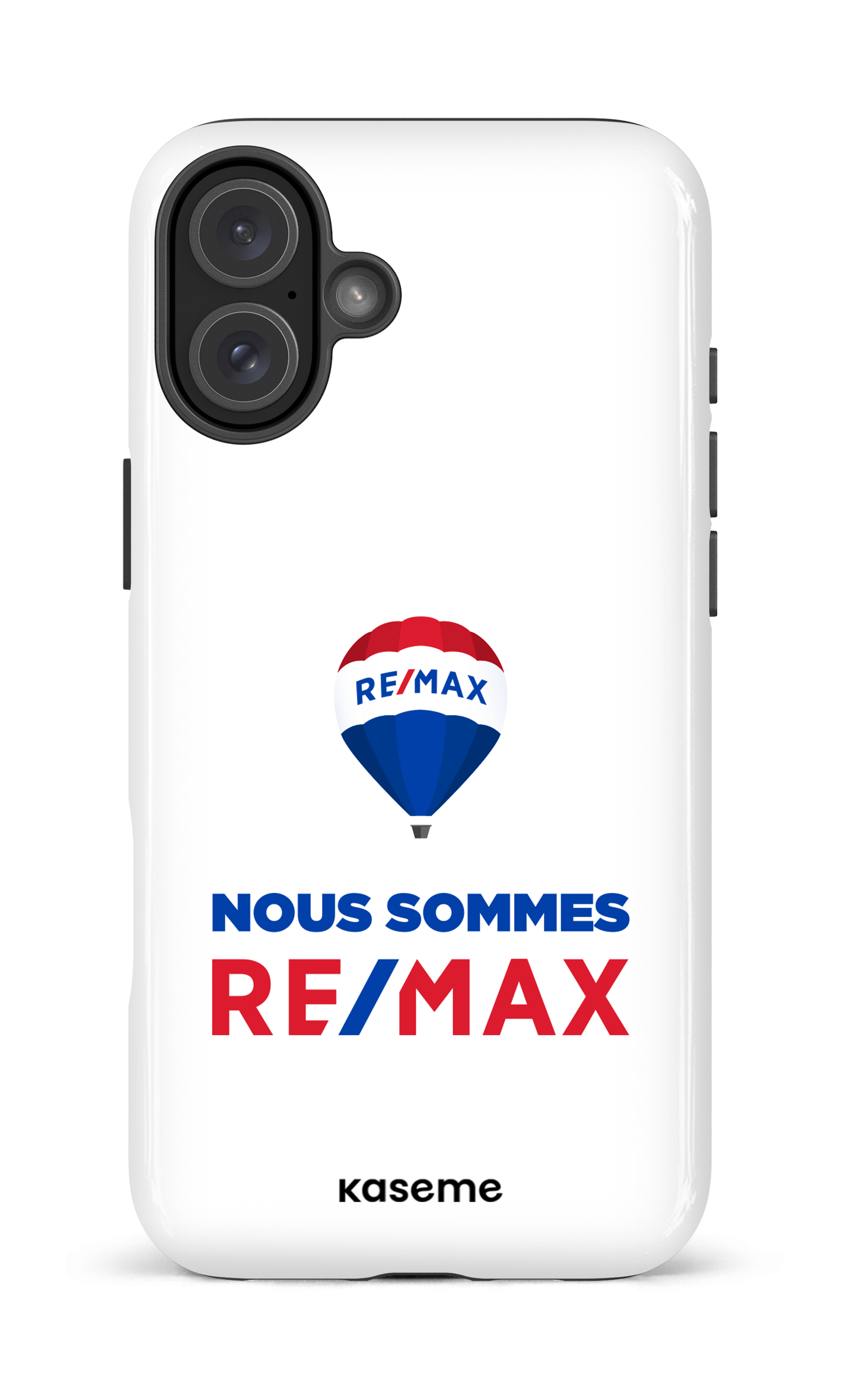 iPhone 16 Plus Impact Case Nous sommes RE/MAX  Blanc -