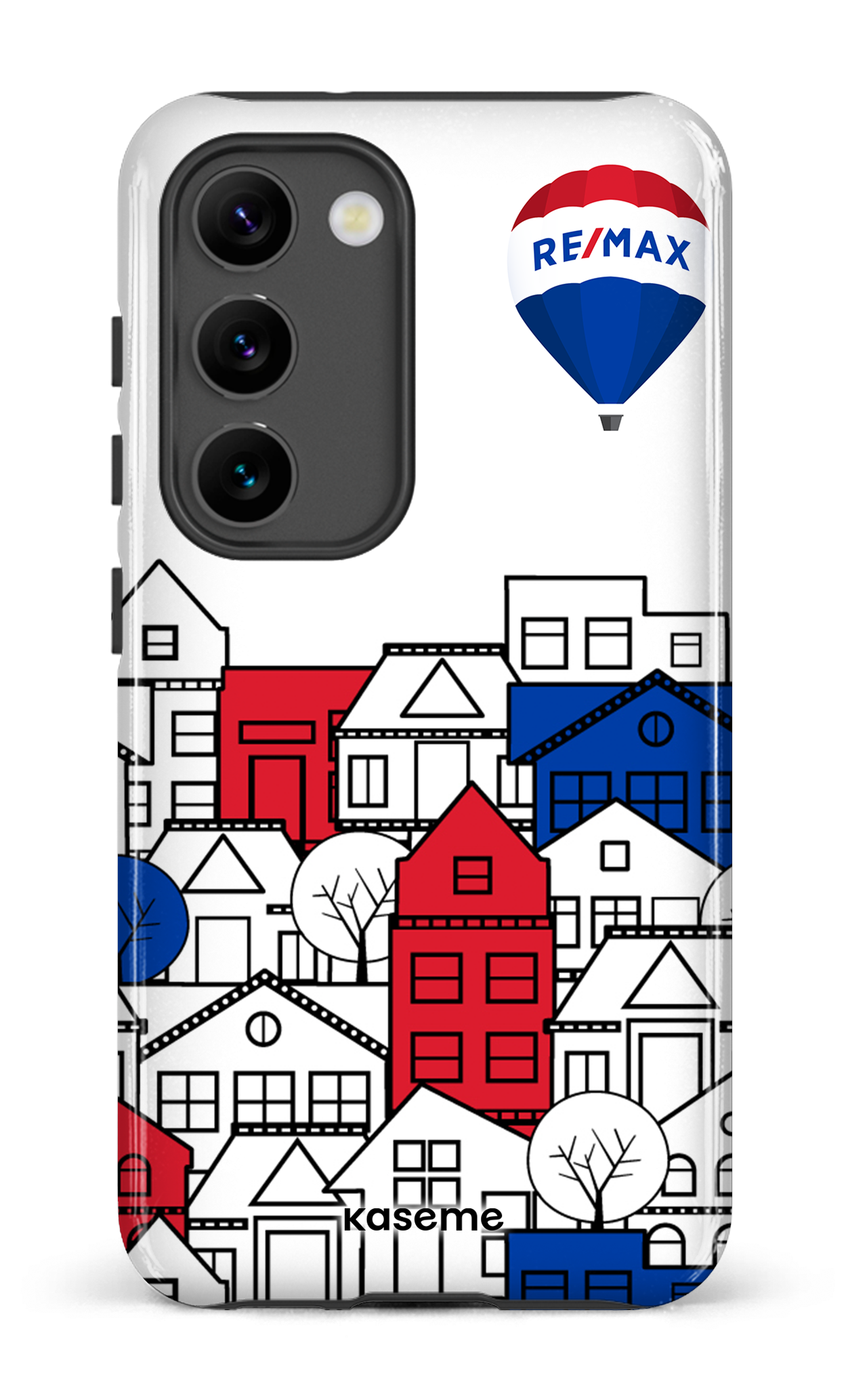 Galaxy S23 Tough Gloss Bâtiments RE/MAX Blanc -