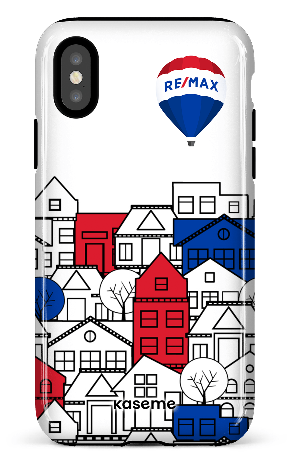 iPhone X/XS Tough Bâtiments RE/MAX Blanc -