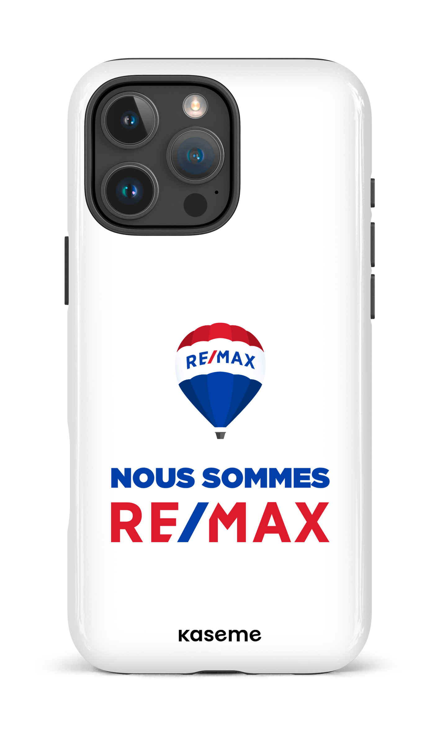 iPhone 16 Pro Max Impact Case Nous sommes RE/MAX  Blanc -