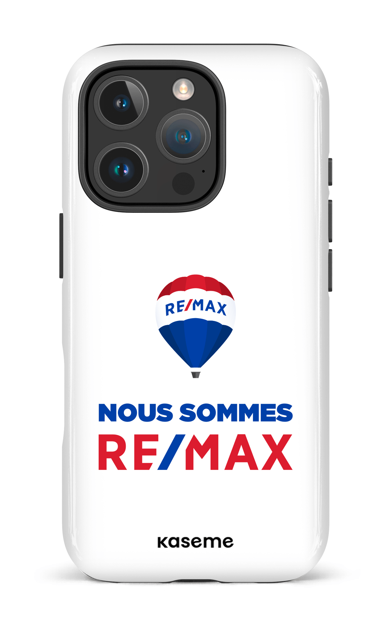 iPhone 16 Pro Impact Case Nous sommes RE/MAX  Blanc -