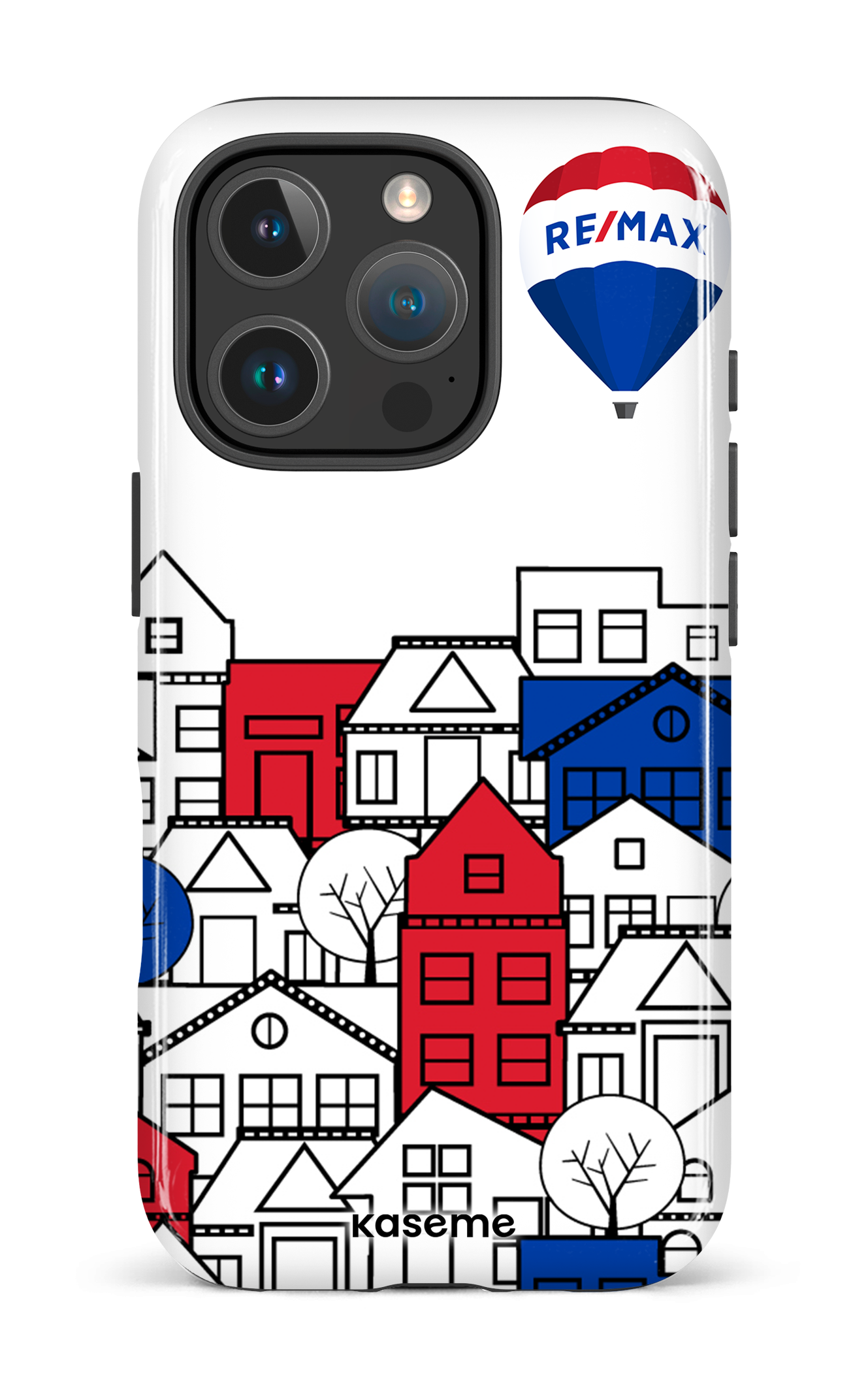 iPhone 16 Pro Impact Case Bâtiments RE/MAX Blanc -