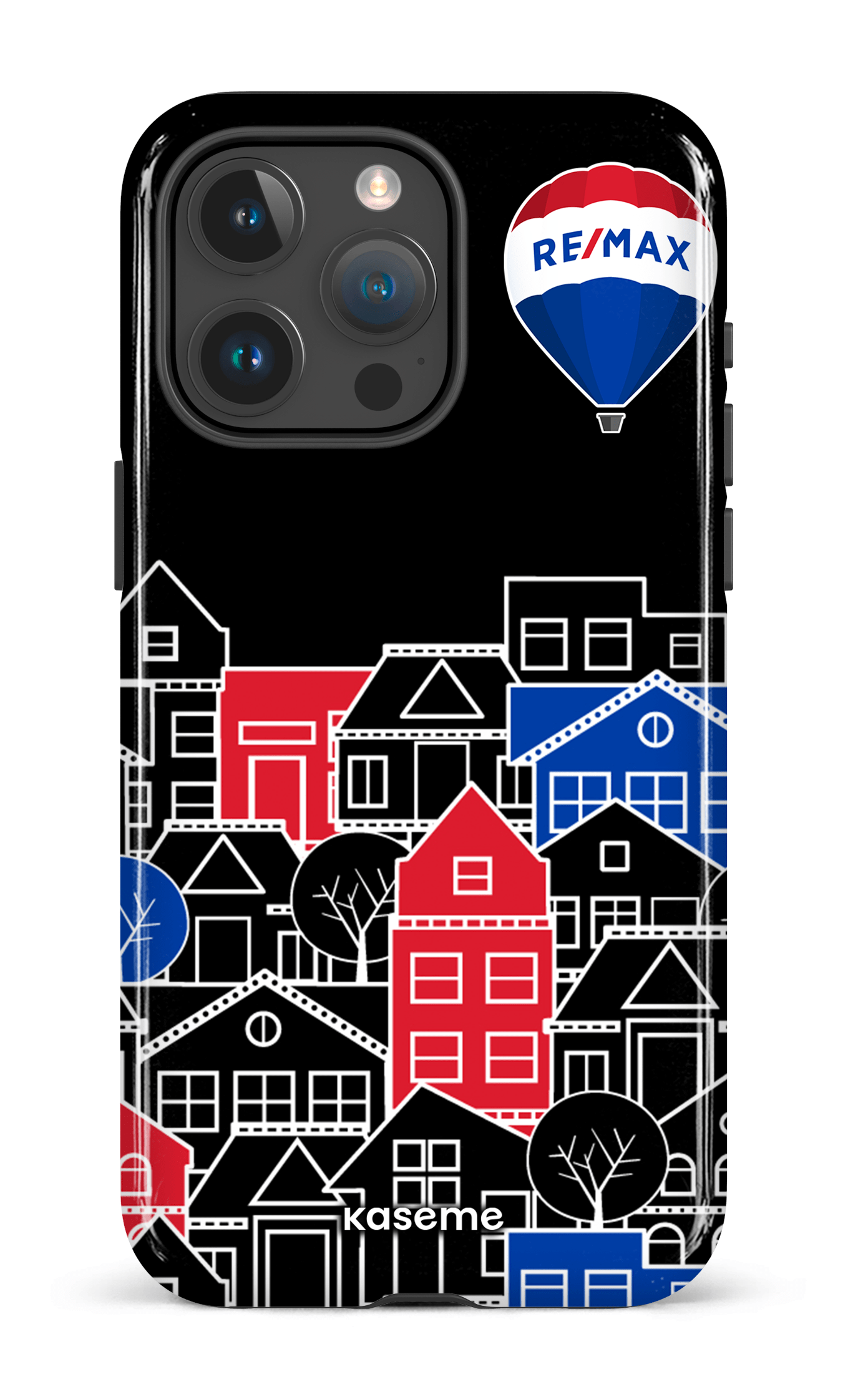 iPhone 15 Pro Max Tough Bâtiments RE/MAX Noir -