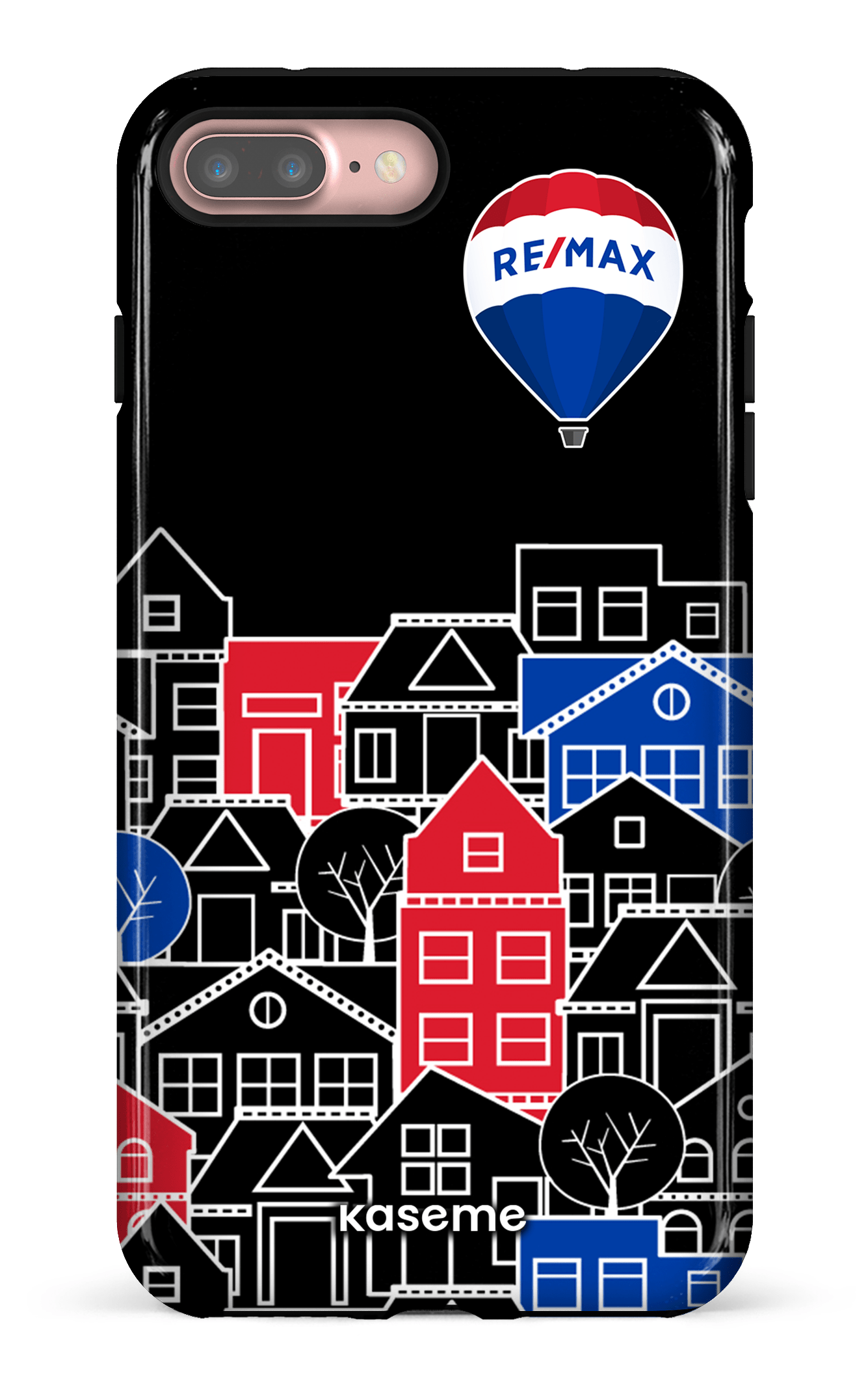 iPhone 7/8 Plus Tough Bâtiments RE/MAX Noir -