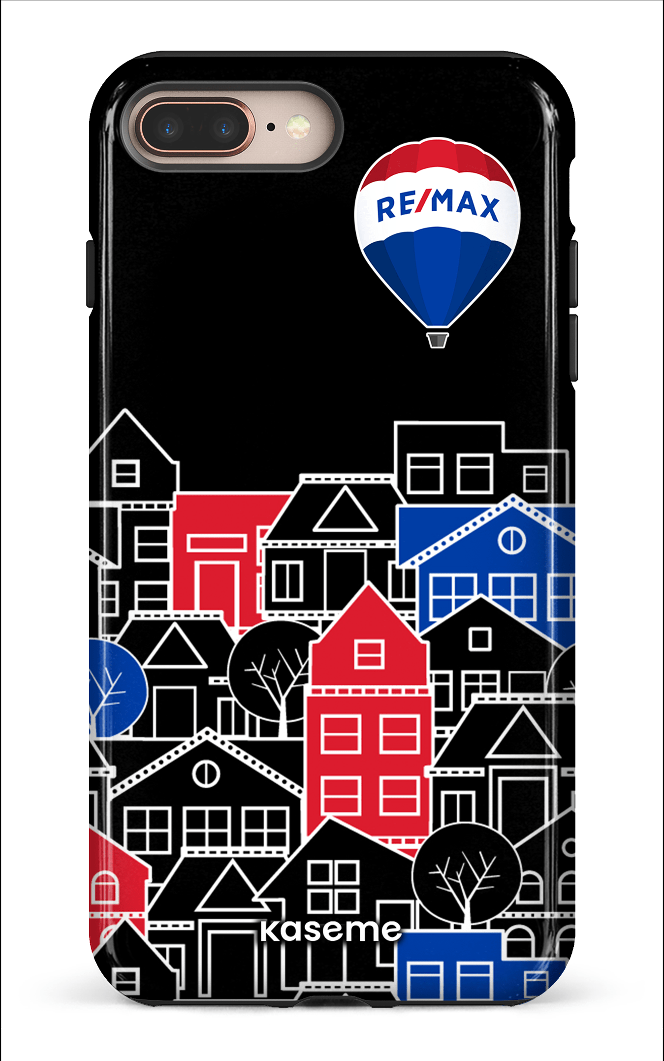 iPhone 8 Plus Tough Bâtiments RE/MAX Noir -