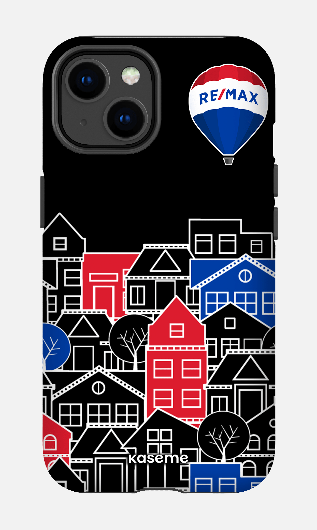 iPhone 14 Tough Matte Bâtiments RE/MAX Noir -