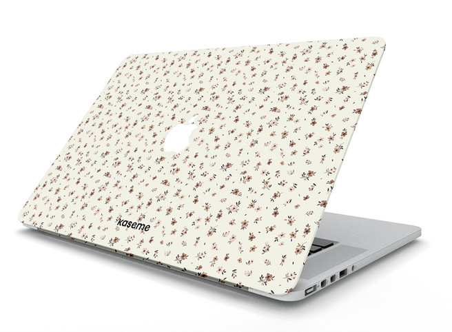 Porcelain Blossom Mousse MacBook Skin