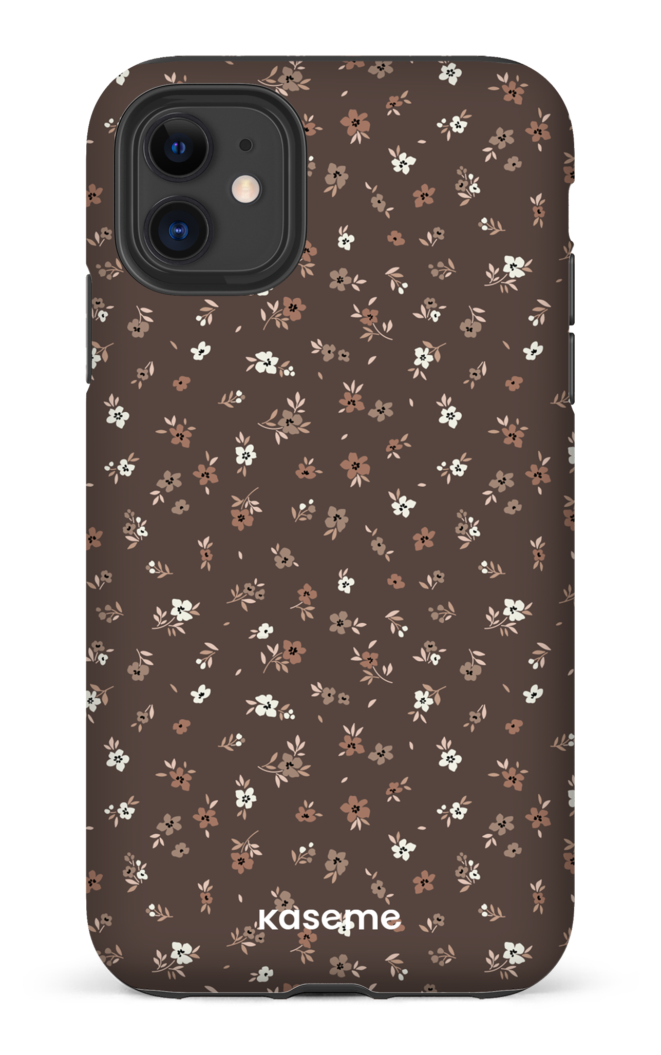 Porcelain blossom Mocha - iPhone 11 Tough Matte