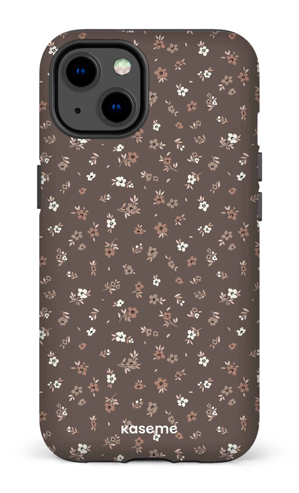 Porcelain blossom Mocha - iPhone 13 Tough Matte