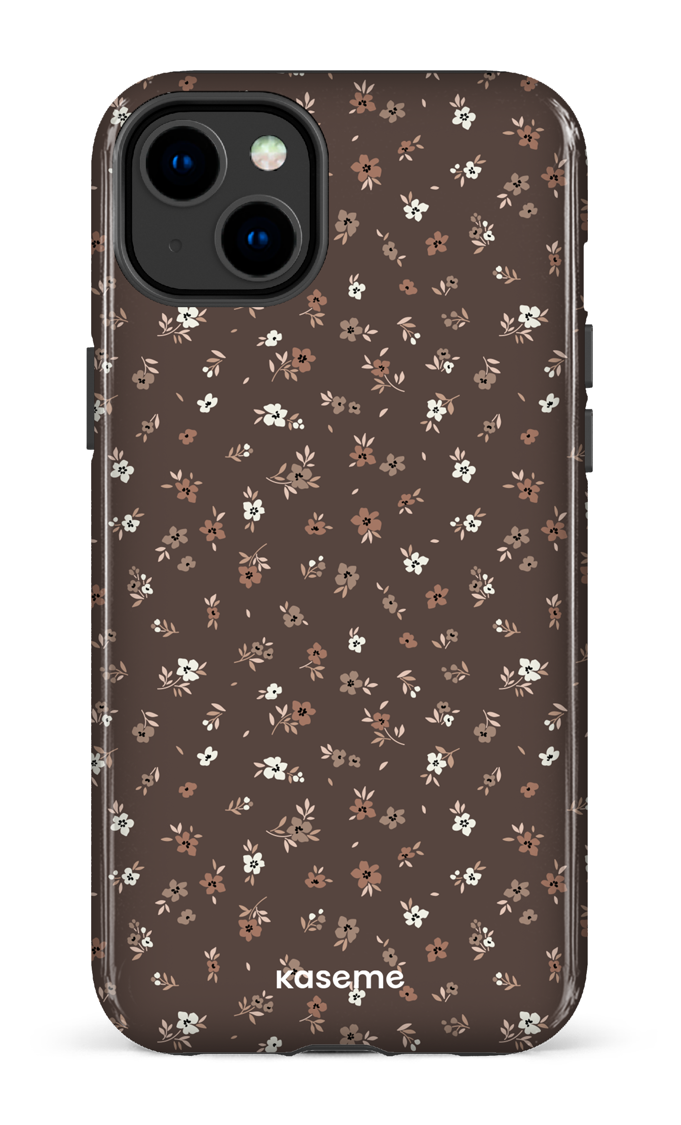 Porcelain blossom Mocha - iPhone 14 Plus Tough Gloss