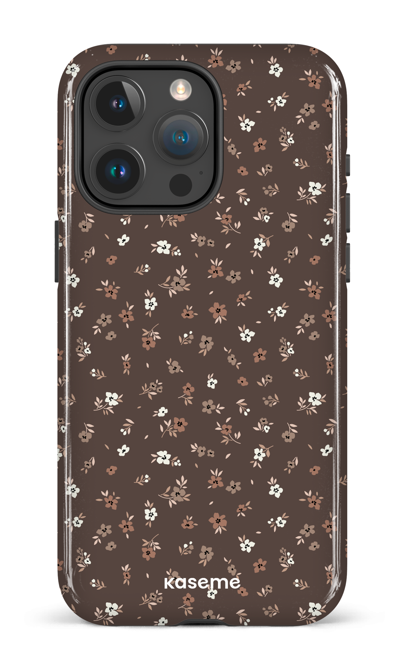 Porcelain blossom Mocha - iPhone 15 Pro Max Tough