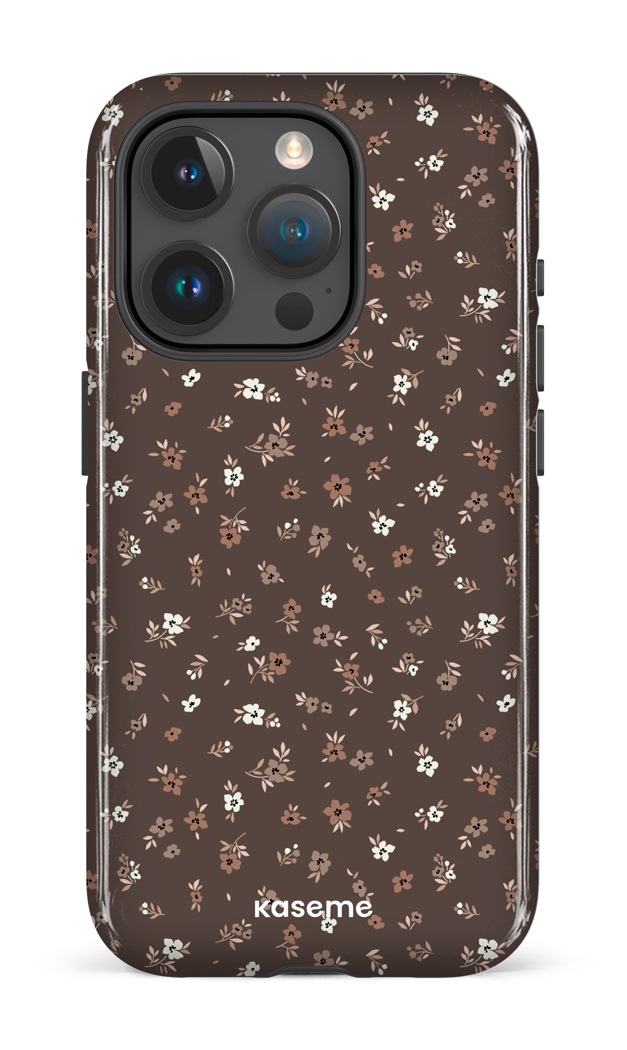 Porcelain blossom Mocha - iPhone 15 Pro Tough