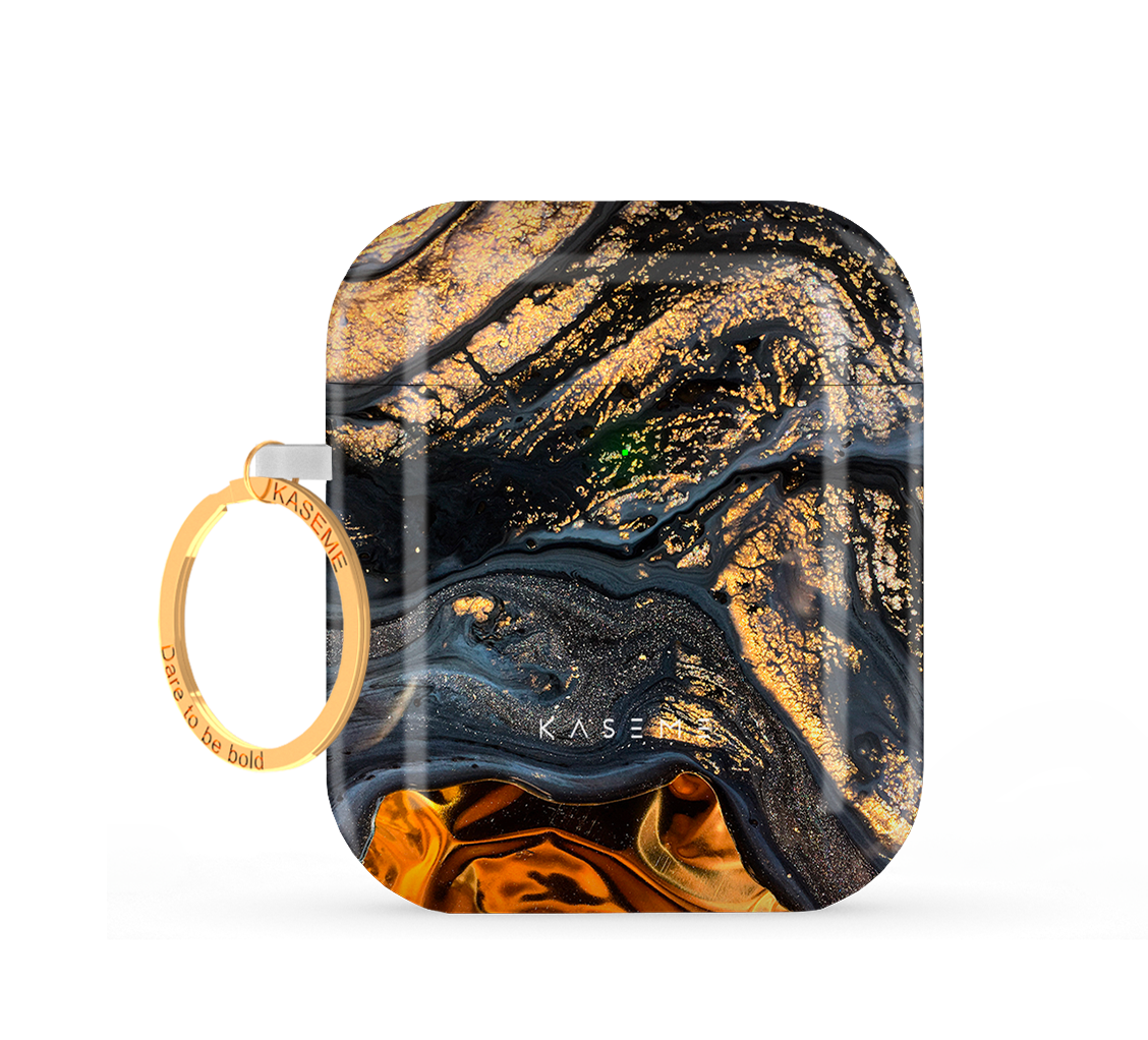 Road To Gold by Ameliahadouchi AirPods case