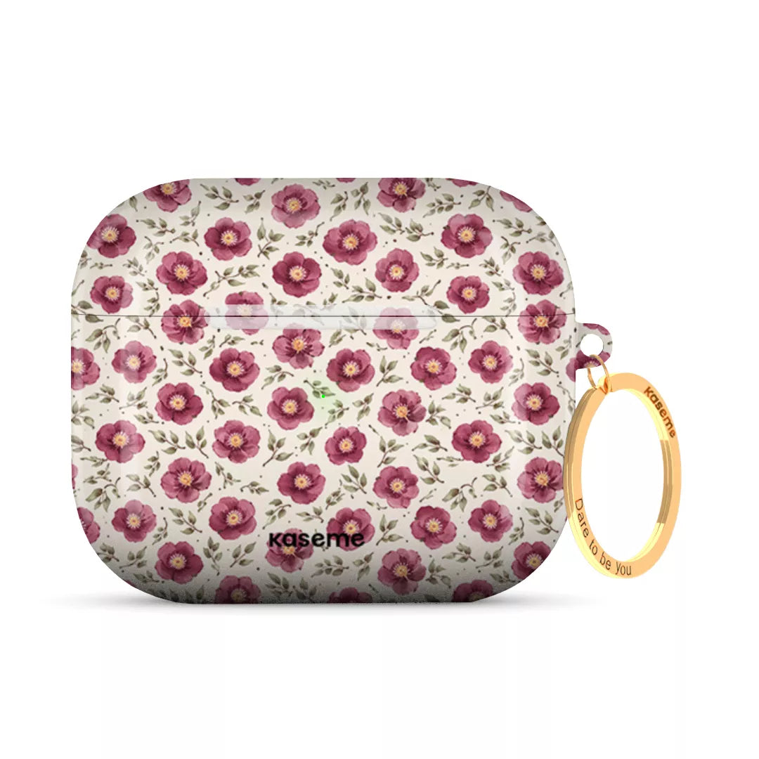 SKU Interne seulement AP-3RD-G | R-GLD Ruby Bloom AirPods Case -