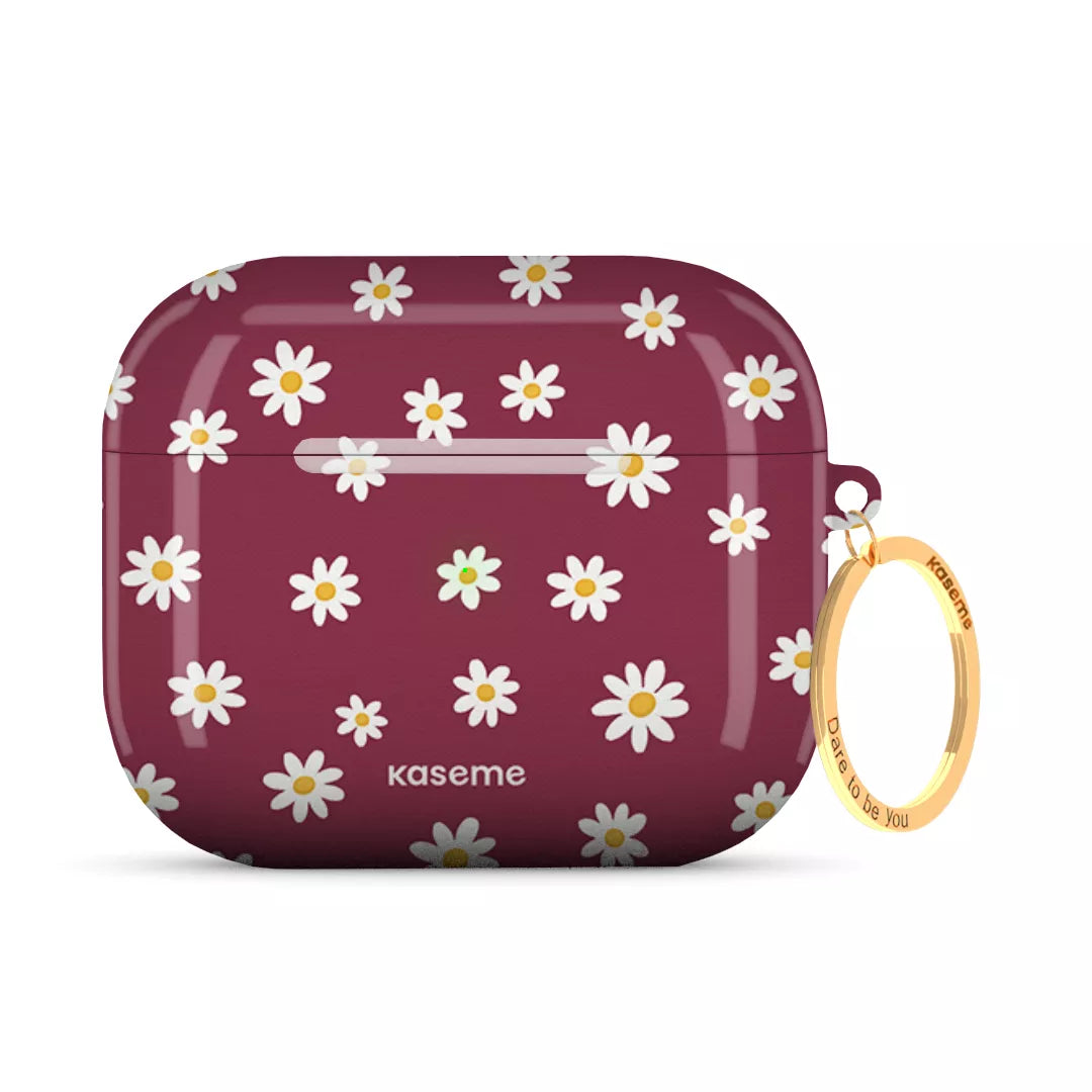 SKU Interne seulement AP-3RD-M | R-GLD Amara Burgundy AirPods Case -