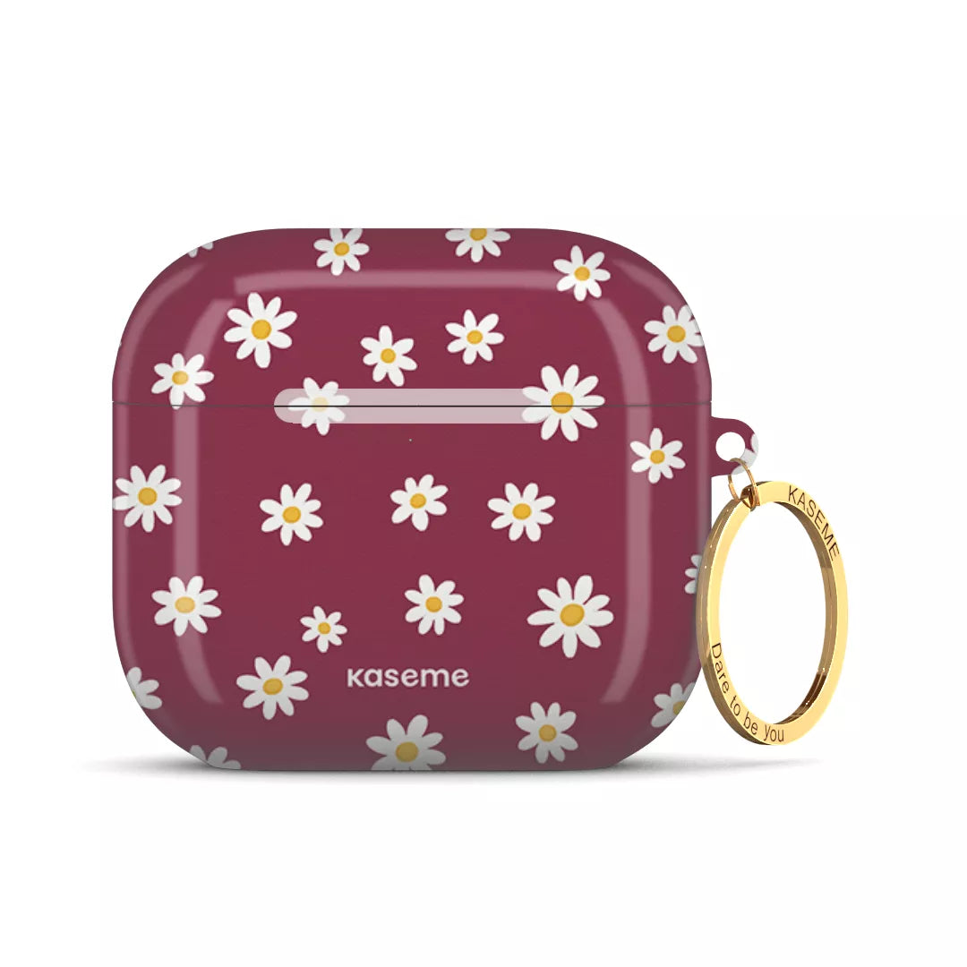 SKU Interne seulement AP-4-G | R-GLD Amara Burgundy AirPods Case -