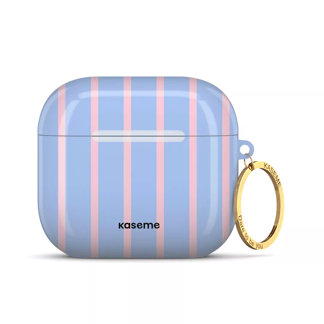 SKU Interne seulement AP-4-M | R-GLD Dolce Striscia Blue AirPods Case -