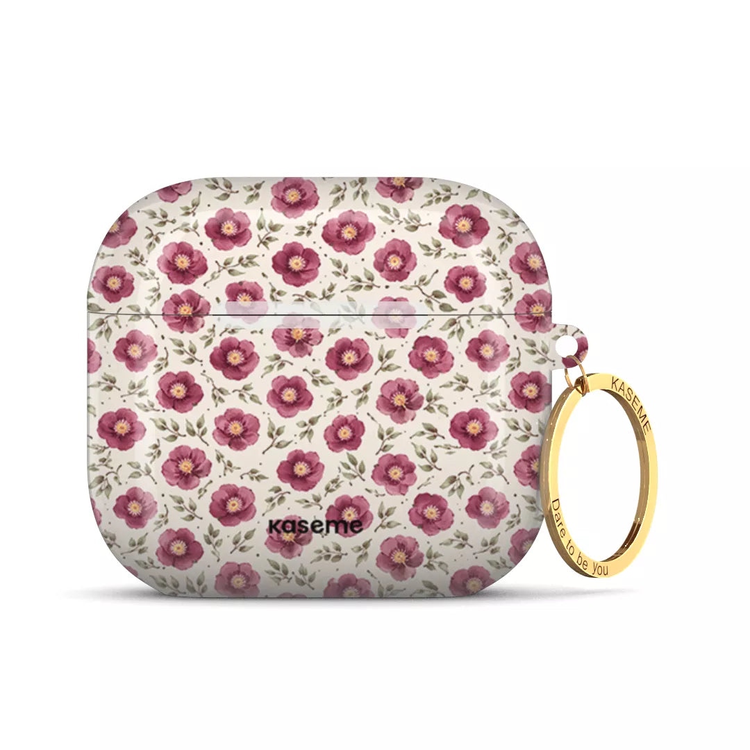 SKU Interne seulement AP-4-M | R-GLD Ruby Bloom AirPods Case -