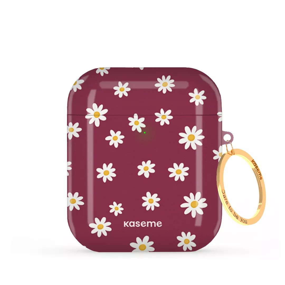 SKU Interne seulement AP-G | R-GLD Amara Burgundy AirPods Case -