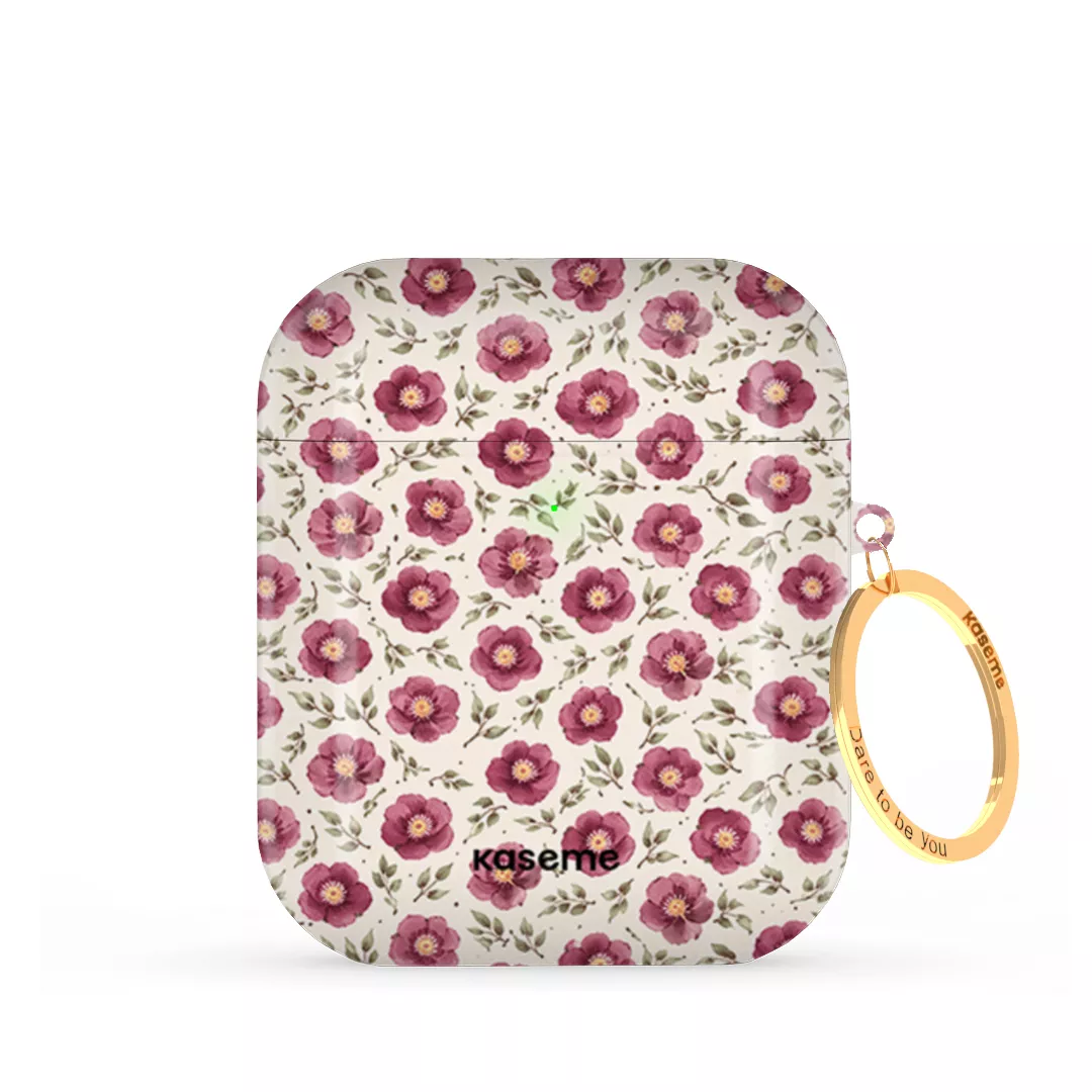 SKU Interne seulement AP-G | R-GLD Ruby Bloom AirPods Case -