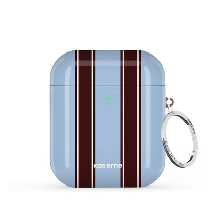 SKU Interne seulement AP-G | R-SLV La Linea Blue AirPods Case by Marina Bastarache -