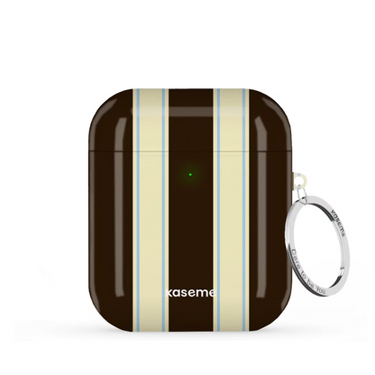 SKU Interne seulement AP-G | R-SLV La Linea Mocha AirPods Case by Marina Bastarache -
