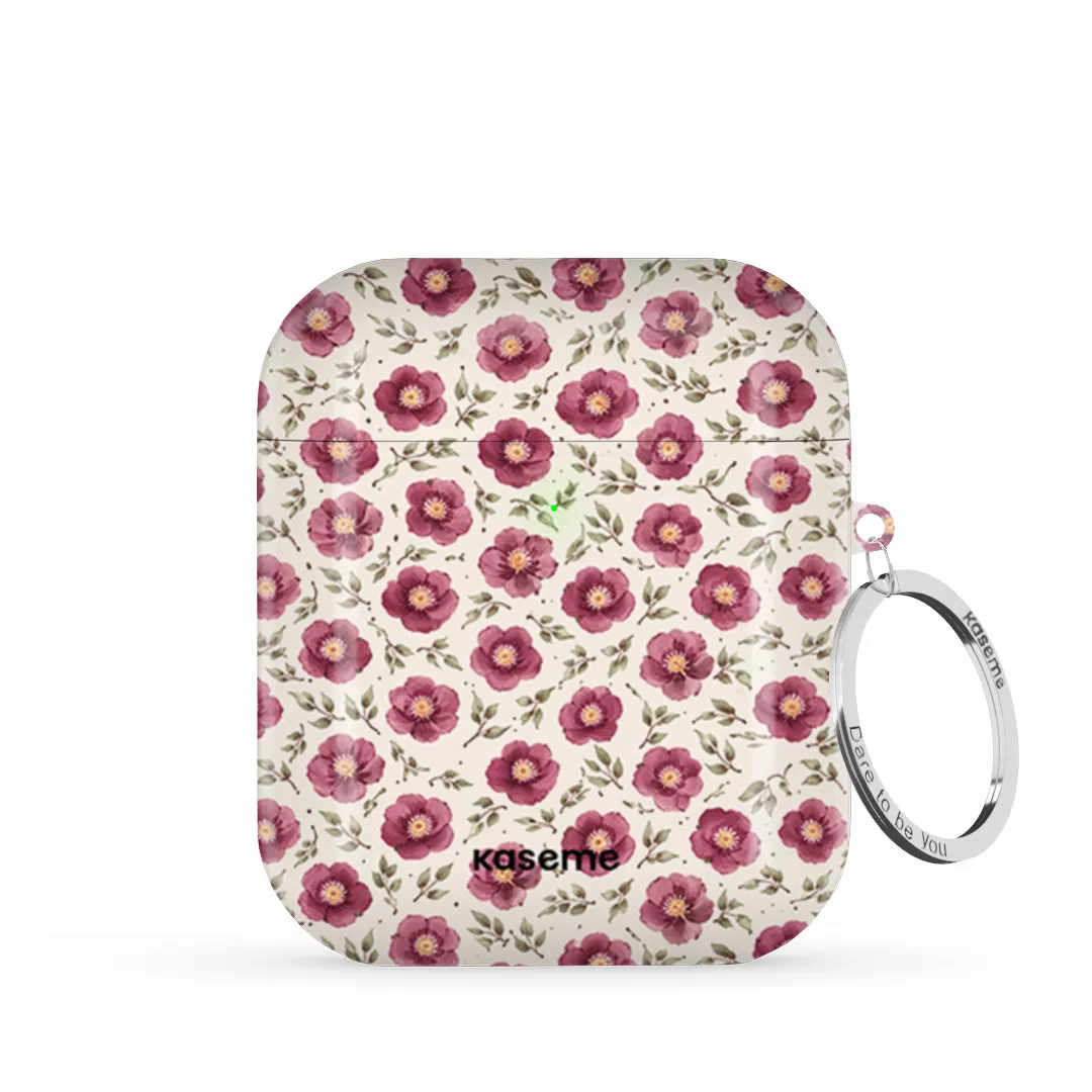 SKU Interne seulement AP-G | R-SLV Ruby Bloom AirPods Case -
