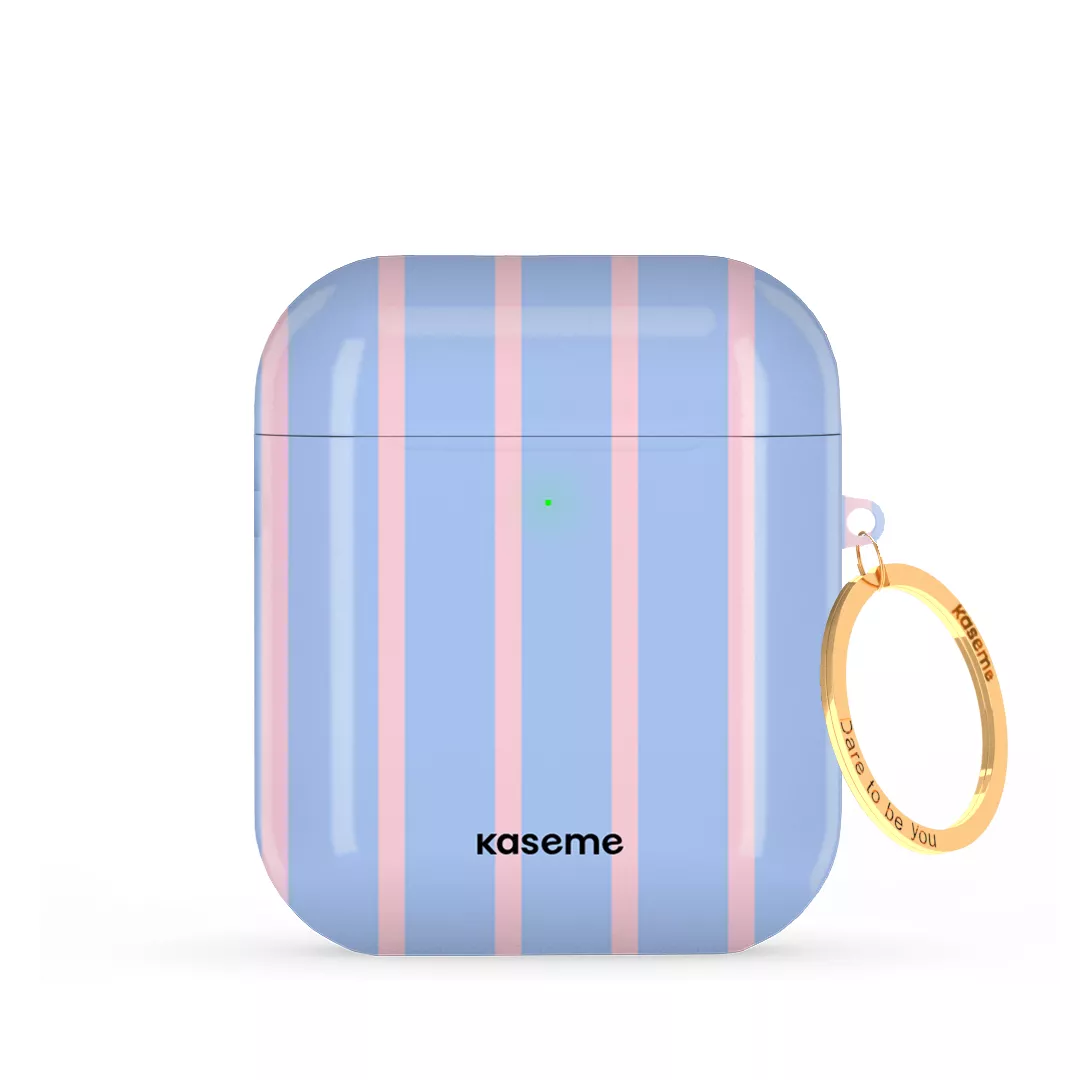 SKU Interne seulement AP-M | R-GLD Dolce Striscia Blue AirPods Case -