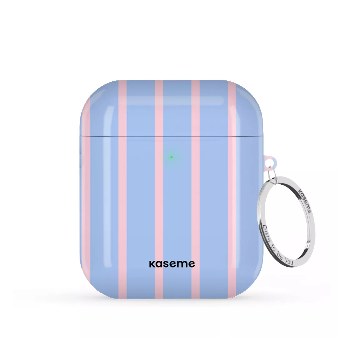 SKU Interne seulement AP-M | R-SLV Dolce Striscia Blue AirPods Case -