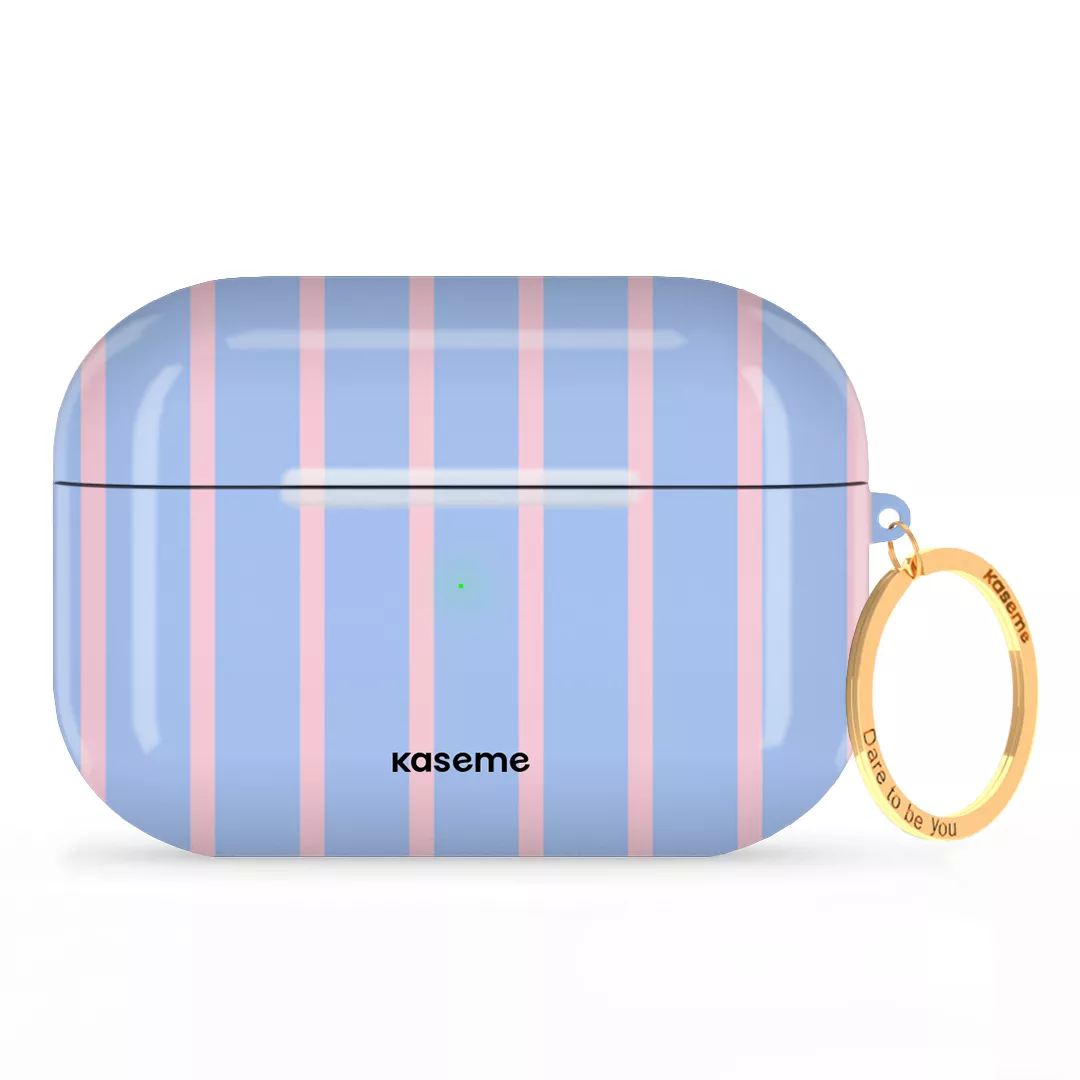 SKU Interne seulement AP-P-G | R-GLD Dolce Striscia Blue AirPods Case -