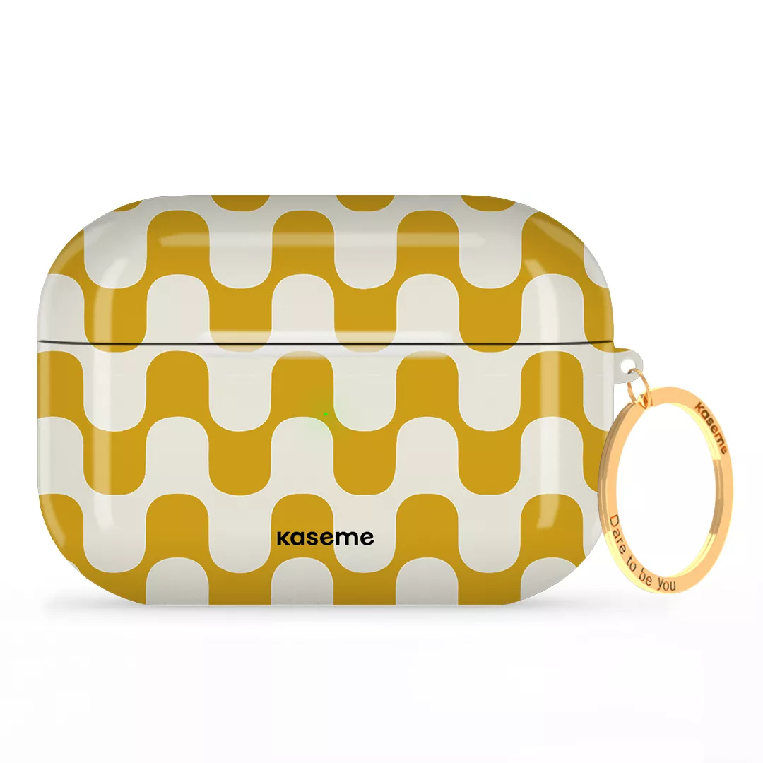 SKU Interne seulement AP-P-G | R-GLD Hippy Yellow AirPods Case -